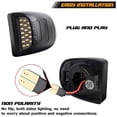 thumbnail image 3 of 1 Pair Automobile License Plate Light Waterproof Sonic LED LH RH Replace Lamp Accessories Replacement for Avalanche 2002-2013, 3 of 9