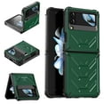 thumbnail image 1 of SaniMore for Samsung Galaxy Z Flip 4 6.7" Folding Case, Rugged PC & TPU Bumpers Case with Wireless Charging Military Grade Shockproof Protective Case for Samsung Z Flip 4 Women Men, Armygreen, 1 of 9