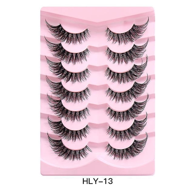 Pestañas Pestañas postizas de aspecto natural Pestañas de visón 3d Pestañas de ojo de gato Tira natural Pestañas postizas Pestañas de hadas estilo mariposa tenue