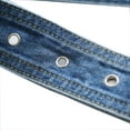 thumbnail image 3 of YM YOUMU Women Denim Waist Belt Metal Buckle Waistband Punk Casual, 3 of 5