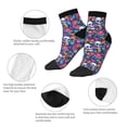 thumbnail image 5 of Fuzoiu Skull Daisy Print Adult Socks, Crew Moisture-wicking Socks, Unisex Cushion Crew Socks,Casual Sports Ankle Socks, 5 of 7