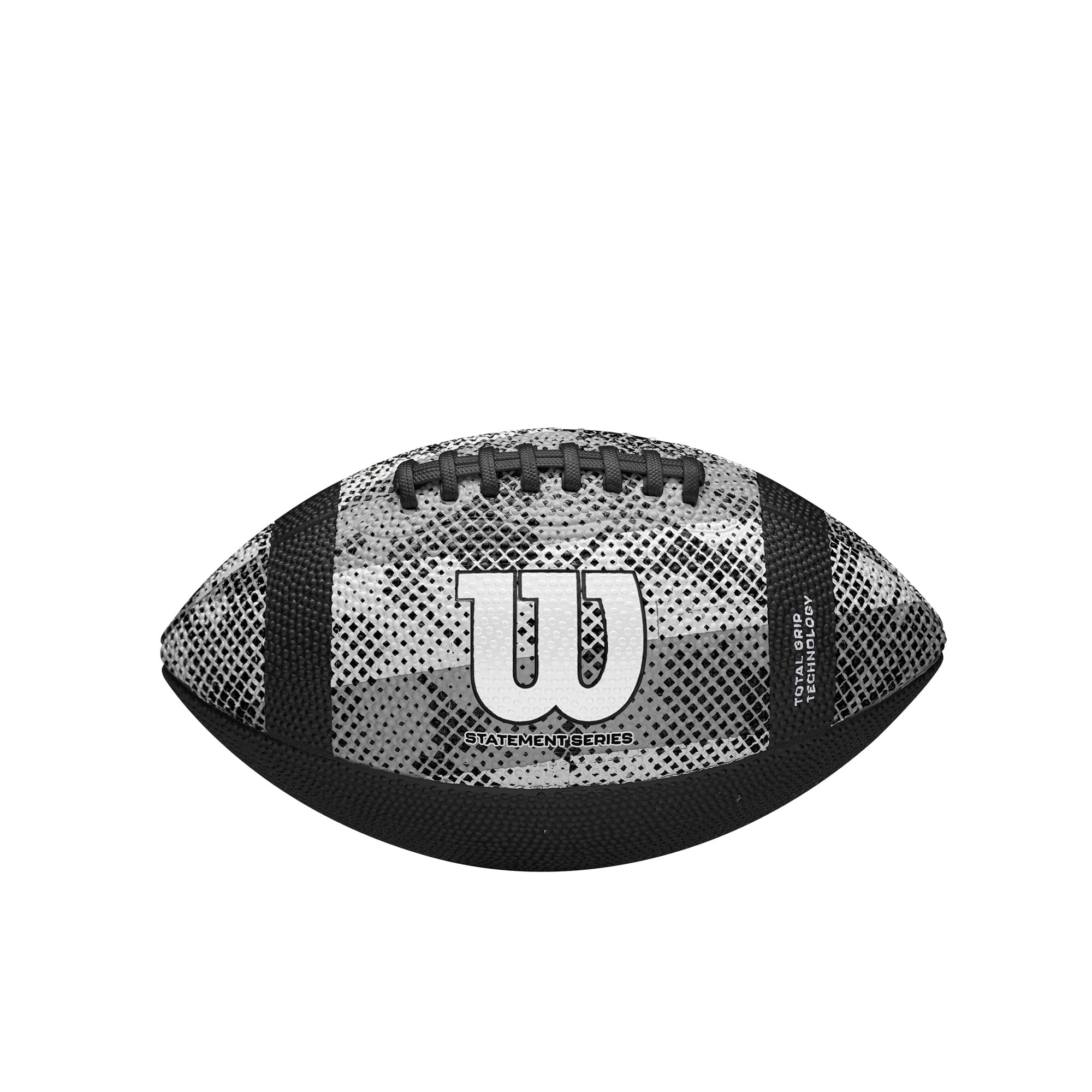 Wilson NCAA Statement Rubber Football - Black/Grey, Junior Size