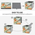 thumbnail image 7 of Collapsible Oxford Fabric Storage Cubes with Handles, Large Mid Foldable Oxford Cloth Bins Set of 2/6, Closet Organizers for Shelves Clothes Home Kitchen Toy - Vintage Floral Birds, 7 of 7