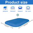 thumbnail image 4 of Swimming Pool Cover Rectangle Inflatable Pool Dust Cover Above Ground Pool Covers Dustproof Outdoor Pools Protector Swimming Pool Accessories for Indoor Outdoor Garden Paddling, 4 of 4