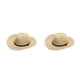 thumbnail image 3 of Qarigey Paper Stay Cool In Sun con sombrero plegable de ala ancha Sombrero de paja para hombre Gorra plegable de playa de ala ancha Hollow Mix Mezcla Hueca Beige METRO 58cm 2Conjunto, 3 of 6