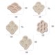 thumbnail image 3 of Four-leaf Clover Ginkgos Bilobas Leaf Fondant Cake Candy Chocolate Silicone Mold DIY Baking Decorating Tools for Dessert, 3 of 4