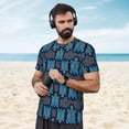 thumbnail image 4 of Wukai Turtle Print Men's Short-Sleeved Mesh T-Shirt,Quick-Dry Short Sleeve Workout T-Shirt-, 4 of 8