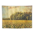 thumbnail image 5 of Orinice Sunflowers Trees Clouds Tapestry Wall Hanging Unique Style Graphic Tapestries Home Wall Decor Art for Living Room Bedroom Apartment Farmhouse Dorm 40x60inch, 5 of 6