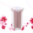 thumbnail image 4 of Large Cereal Container Keeper Plastic Storage Food Storage Containers Freezer Safe Space Saver Suitable For Cereal Flour Sugar Coffee Rice Snacks Size - L (Pink), 4 of 8