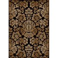 thumbnail image 1 of Radici 1747-1311-BLACK Como Rectangular Black Transitional Italy Area Rug, 5 ft. 5 in. W x 7 ft. 7 in. H, 1 of 1