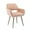 Camel, variant on Small Modern Dining Room Arm Chairs 1 Piece, Mid-Century Upholstered Velvet Side Seat Club Guest with Metal Tube Legs for Kitchen, Living Room, Green
