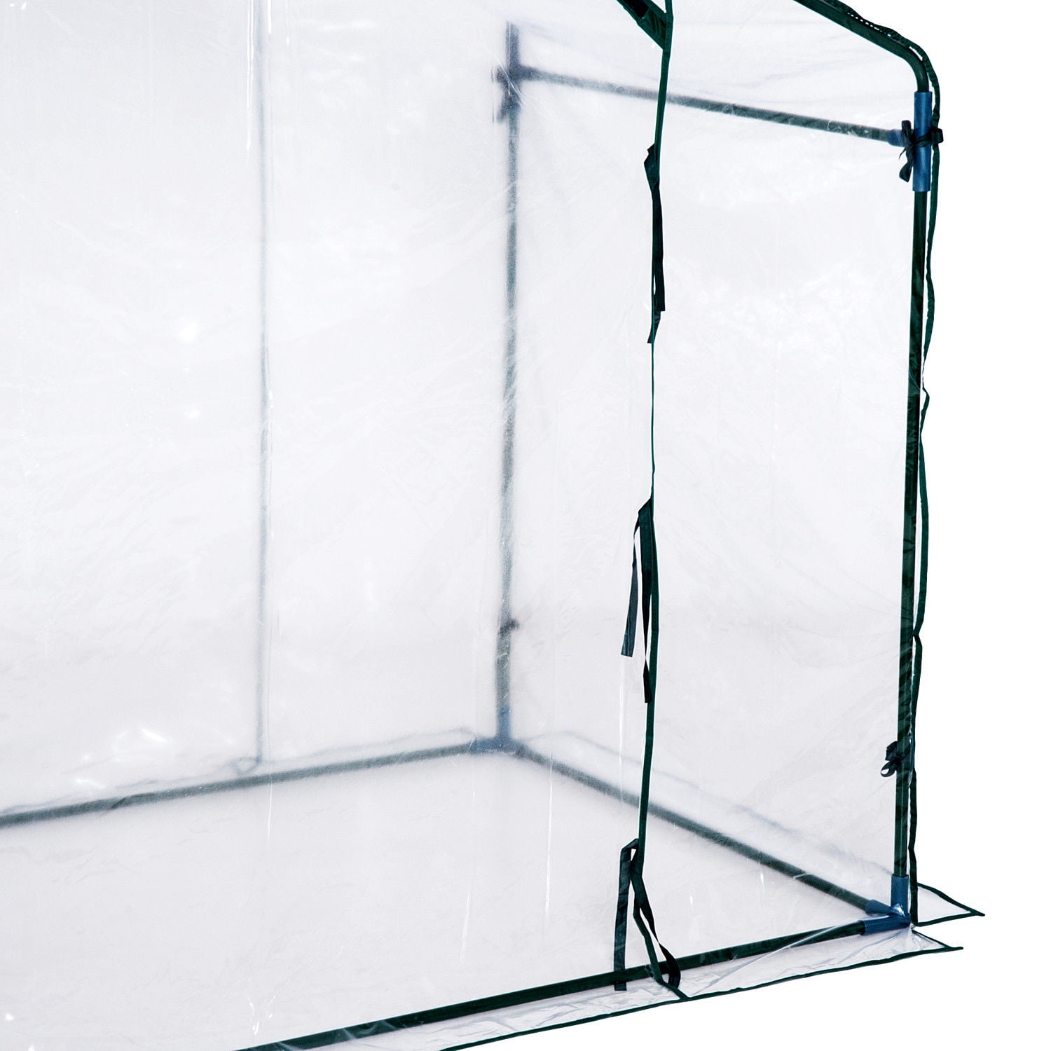 Outsunny 6' x 3.5' x 5' Outdoor Portable Walk-In Greenhouse with Clear PVC Cover