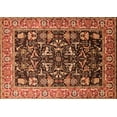thumbnail image 1 of Ahgly Company Indoor Rectangle Oriental Orange Industrial Area Rugs, 2' x 5', 1 of 4
