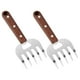 thumbnail image 4 of 2 garras trituradoras de metal con mango de madera para desmenuzar pollo, cerdo, ternera y trozos grandes de carne para barbacoa y cocina, 4 of 7