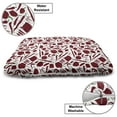 thumbnail image 3 of Peppers Pet Bed, Various Types of Chilli Peper Simplistic Composition of Kitchen Elements Design, Resistant Pad for Dogs and Cats Cushion with Removable Cover, 24" x 39", Ruby and Green, by Ambesonne, 3 of 4