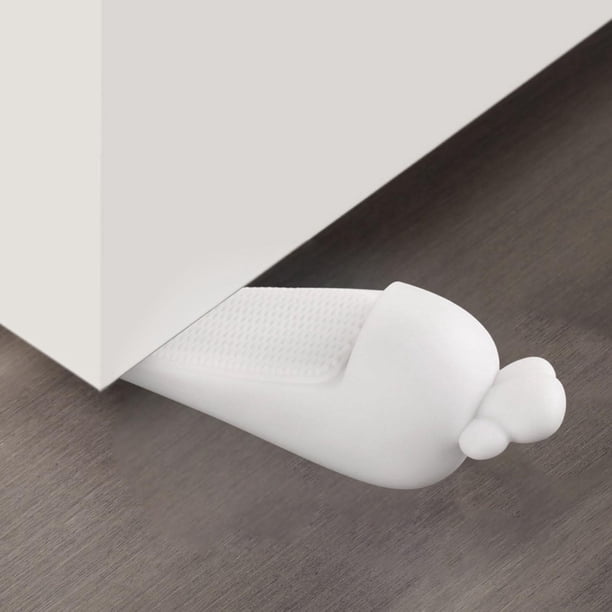 Bonito tope para puerta, antideslizante, agarre fuerte, estable, decorativo, adorno, tope para puerta de para regalo, baño, sala de estar, Blanco Macarena tope de puerta
