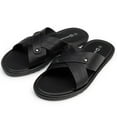 thumbnail image 6 of Alpine Swiss Saul Mens Vegan Leather Slide Sandals Dressy Indoor Outdoor Shoes, 6 of 6