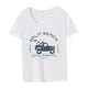 thumbnail image 4 of Camiseta de manga corta para mujer, Top gráfico para mujer, ropa cómoda y elegante, Tops de verano, camiseta básica para vacaciones, playa y viajes SG Yinane Camiseta para mujer, 4 of 8