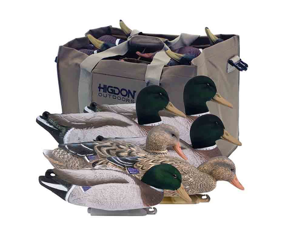 8 Slot Custom Decoy Bag Standard to Magnum Size Duck Decoys Mallard Slotted 