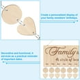 thumbnail image 5 of Uxcell Family Birthday Board, Wooden Calendar Wall Hanging Reminder Family Birthday Plaque Style 6, Brown, 5 of 7