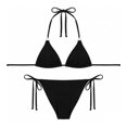 thumbnail image 1 of Bikini Ocean Pacific para Mujer Tirantes Negro Talla CH 2 Piezas, 1 of 4