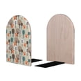 thumbnail image 2 of Lsque Squirrels and Trees Printed Wood Bookends,Non-Skid Bookend for Shelves,Heavy Duty Support Bookends,Non-Slip Foam Pads for Office, Home, and Library,1 Pair, 2 of 8