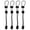 Black, variant on SENSETH 4pcs Walking Cane Strap Adjustable Climbing Stick Strap Elastic Rope Lanyard