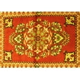 thumbnail image 1 of Ahgly Company Indoor Rectangle Persian Yellow Traditional Area Rugs, 4' x 6', 1 of 4