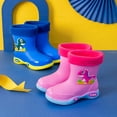 thumbnail image 4 of Wosthever Bonitas botas de lluvia para mujer: ponte a la moda incluso en días lluviosos Paraguas de lluvia Azul [felpa añadida] 26.1, 4 of 6