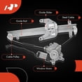 thumbnail image 6 of A-Premium Power Window Regulator with Motor Compatible with Nissan Sentra 1995-1999 Rear Left Driver Side, 6 of 9