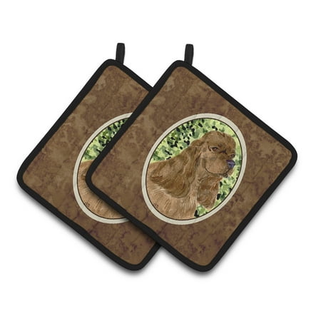 

Caroline s Treasures Cocker Spaniel Pair of Pot Holders