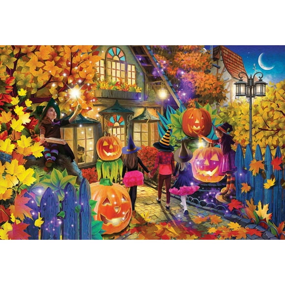 Vermont Christmas Company Witching Hour Jigsaw Puzzle 100 Piece, Large Pieces Perfect for Kids and Seniors
