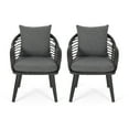 thumbnail image 7 of Tia Outdoor Wicker Club Chairs with Cushions, Set of 2, Gray and Dark Gray, 7 of 7