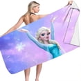 thumbnail image 1 of Frozen Elsa girl boy Beach towel Microfiber Double-sided Fleece Beach towel Swimming bath towel, 1 of 1