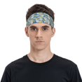 thumbnail image 2 of Naloa Flower and Sail Boat Fashionable Sport Sweatband for Running, Yoga, Basketball - Head Circumference 19.6-22.4 inches, 2 of 9