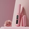 thumbnail image 4 of Portable Straightener with Digital Temperature Control, Rechargeable Wireless Flat Iron for Travel Styling, Fast Heating with Constant Temperature Care for All Hair Types, Wireless Hair Clip *1 Box, 4 of 4