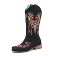 thumbnail image 6 of Dakaela Cowboy Boots for Women Mid Calf Western Cowgirl Booties Square Toe Embroidery Pull on Country Dress Boot, 6 of 7