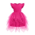 thumbnail image 1 of Vestido tutú Arshiner de tul para niñas pequeñas, verano, rosa intenso, 6-7Y, 1 of 8