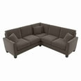 thumbnail image 3 of Bush Furniture Flare 87W L Shaped Sectional Couch by  Light Gray Microsuede Fabric, 3 of 5