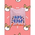 thumbnail image 3 of Hug Your Corgi Calligraphy Sweatshirt Women -Image by Shutterstock, Female 5X-Large, 3 of 4