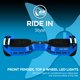 thumbnail image 5 of Hover-1 Chrome 2.0 Hoverboard eléctrico autoequilibrado con velocidad máxima de 7 mph, motores duales de 200 W, alcance de 6 millas y ruedas de 6,5, 5 of 5