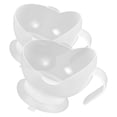 thumbnail image 1 of OFFIGAM 2Pcs White Silicone Elderly Assistant Bowl Anti-Fallen Suction Cup Adaptive Tableware, 1 of 8