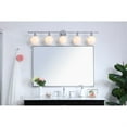 thumbnail image 2 of Gene 5 light Chrome and Frosted white glass Wall sconce, 2 of 3