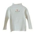 thumbnail image 2 of Spazoro Childs Girls Sweatshirts, Fall Winter Crew Neck Solid Color Long Sleeve Toddlers Kids Tops for Girls Boys White Size 9-10T, 2 of 9