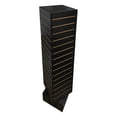 thumbnail image 1 of Prolinemax Black 12'' x 12'' x 54'' Revolving Slatwall Floor Display Rotating 4 Sided Retail Fixture, 1 of 4
