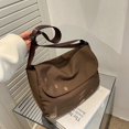 thumbnail image 4 of Bolso Hombro para Hombre Y Mujer Mensajero Sólido Nailon (café), 4 of 9