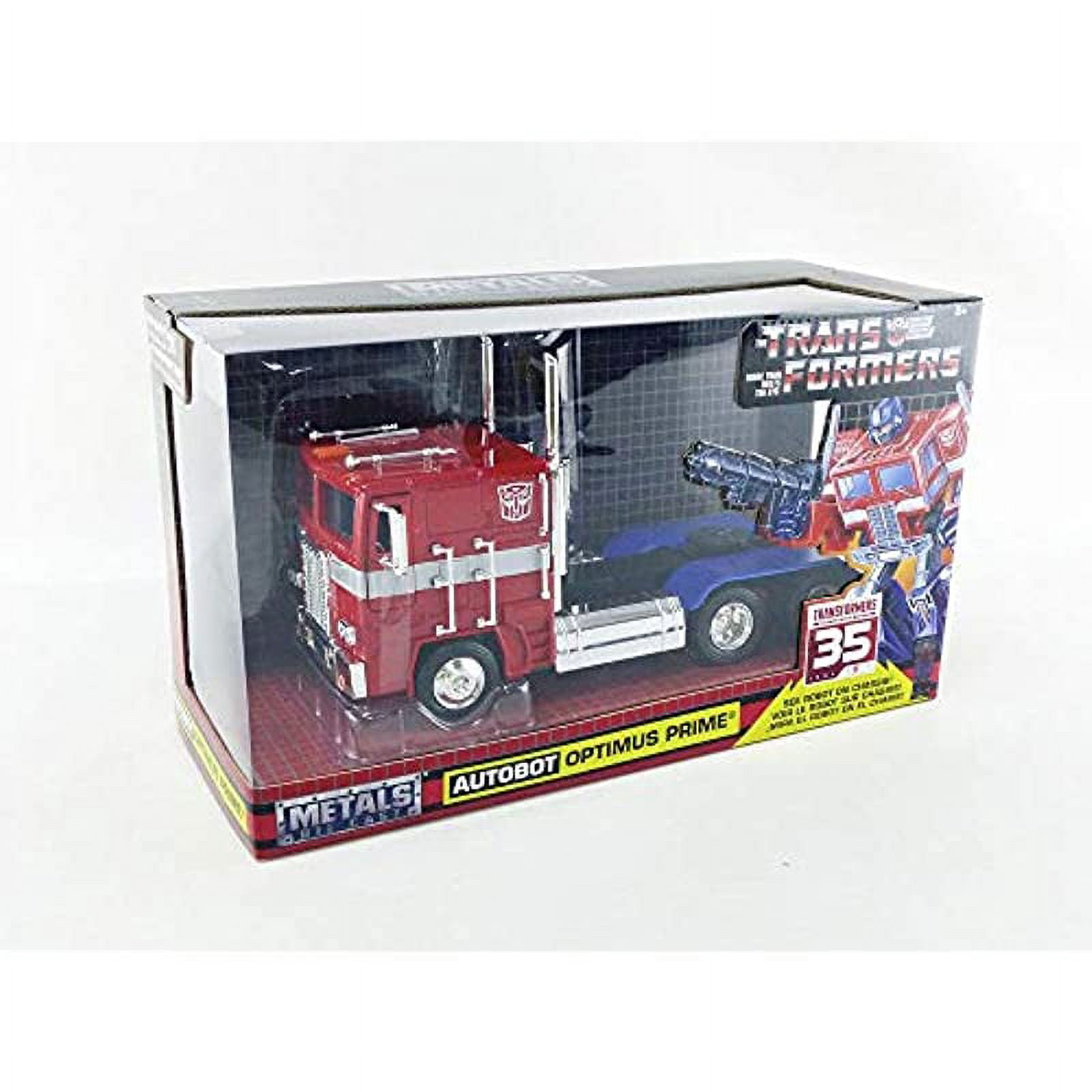 Transformers G1 Optimus Prime Truck with Robot on Chassis Die-cast Car
