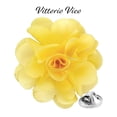 thumbnail image 2 of Vittorio Vico Formal Solid Flower Maize Lapel Pin, Stainless Steel, 1 Count, 2 of 7