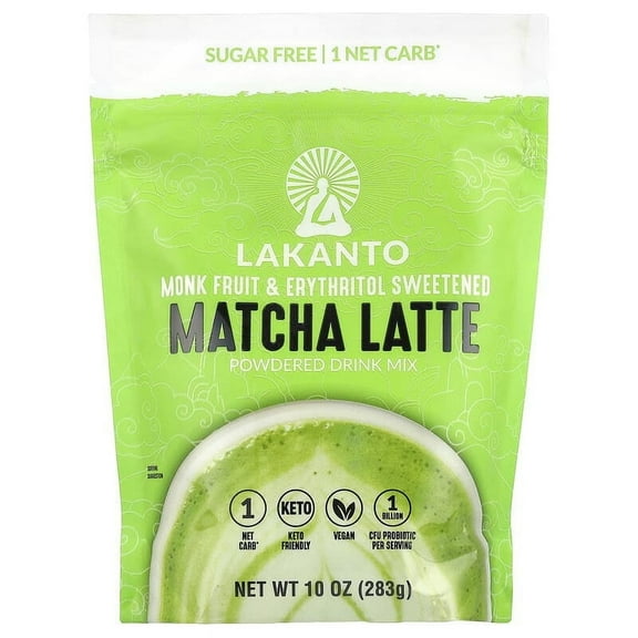 Lakanto Matcha Drink Mix Sugar Free -- 10 oz Pack of 3