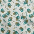 thumbnail image 1 of oneOone Cotton Silk Dark Teal Green Fabric Florals Dress Material Fabric Print Fabric By The Yard 42 Inch Wide, 1 of 1
